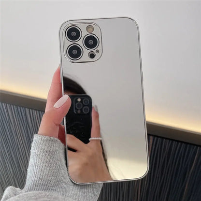 Luxury Plating Makeup Mirror Mobile Phone Case