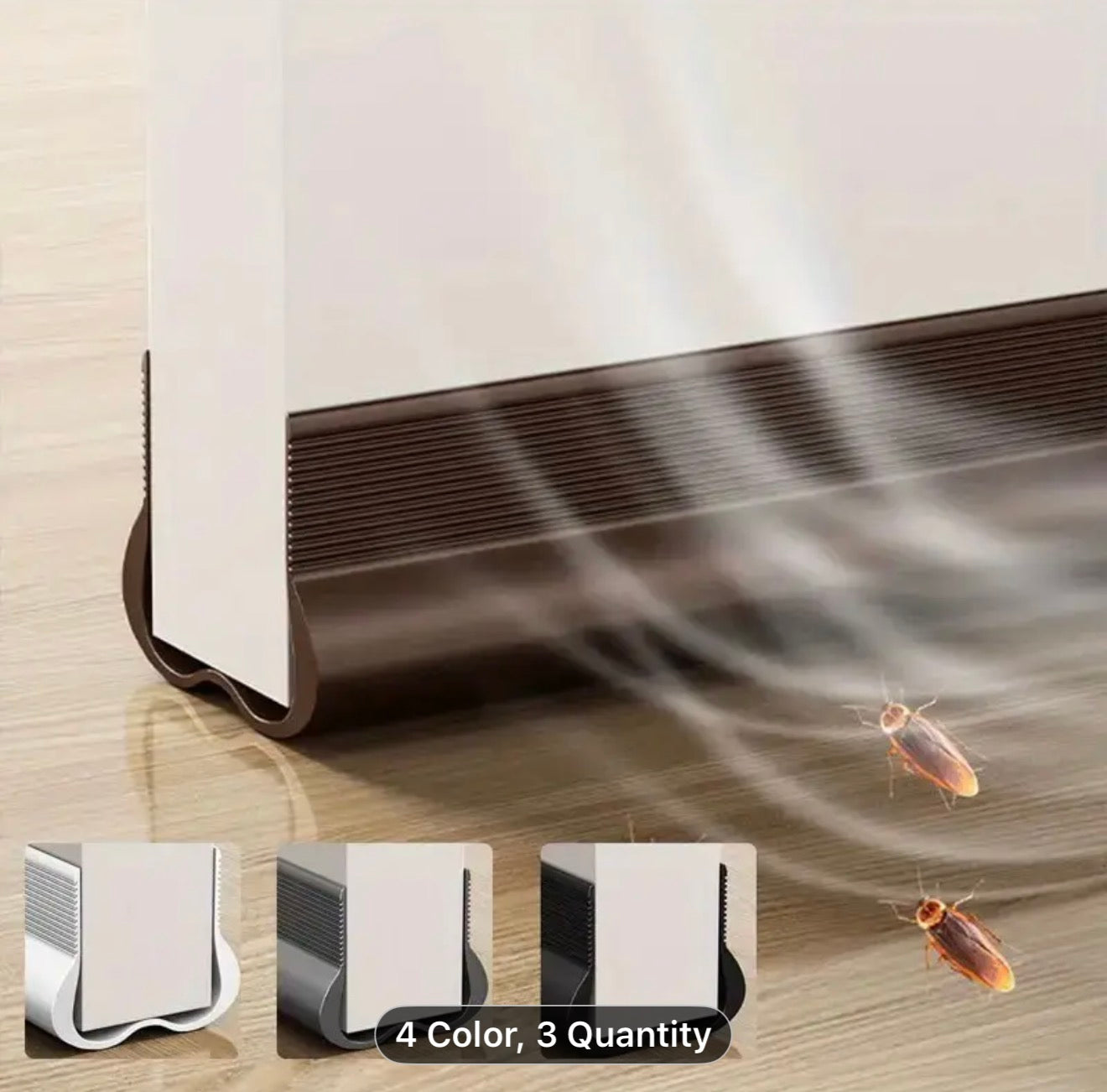 Multi-Color Adjustable Door Bottom Seals