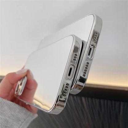 Luxury Plating Makeup Mirror Mobile Phone Case