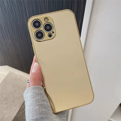 Luxury Plating Makeup Mirror Mobile Phone Case